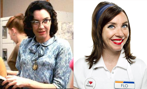 Flo the Insurance Lady Was on 'Mad Men'?!