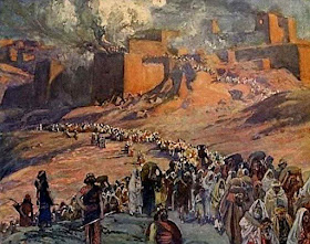 Após a destruição de Jerusalém, o povo eleito foi levado cativo para Babilônia. Aquarela de Joseph Jacques Tissot, 1836 – 1902.