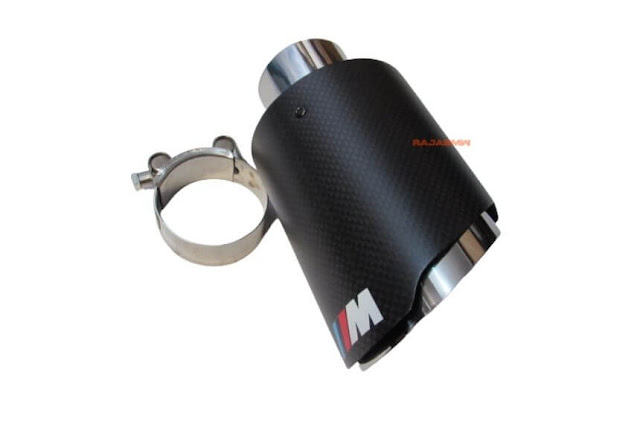 Muffler ///M BMW F10, F20, E90, E46, E60, F30 320i 320 316i 328i X1 M3 M4 M5 Carbon Fiber Matte D: 64-67mm P: 170mm L: 101mm