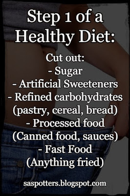 Cut out unhealthy foods with added sugar, artificial sweeteners, refined carbohydrates and fried food.