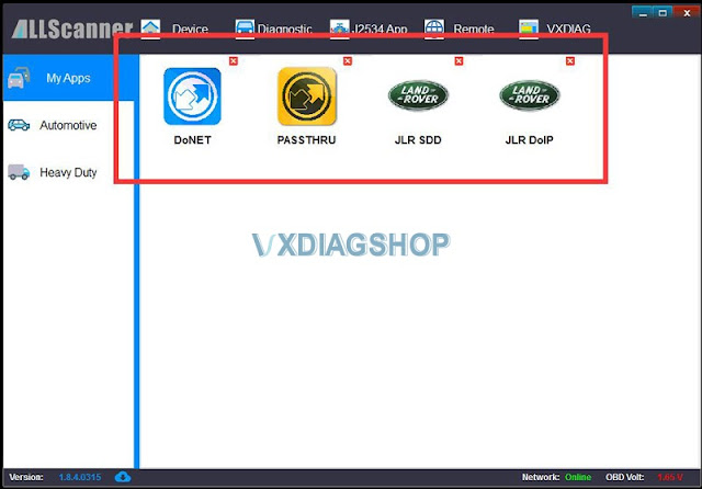 VXDIAG JLR DoIP SDD Works Pathfinder No Connection 2