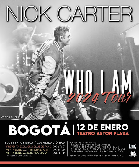 NICK CARTER “WHO I AM 2024 TOUR”