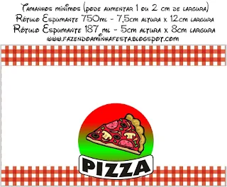 Pizza Party Free Printable Labels.