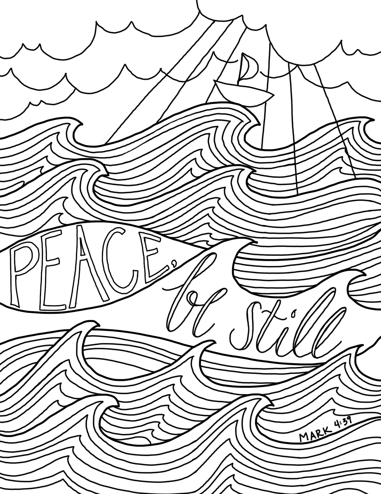 Peace Coloring Pages 5