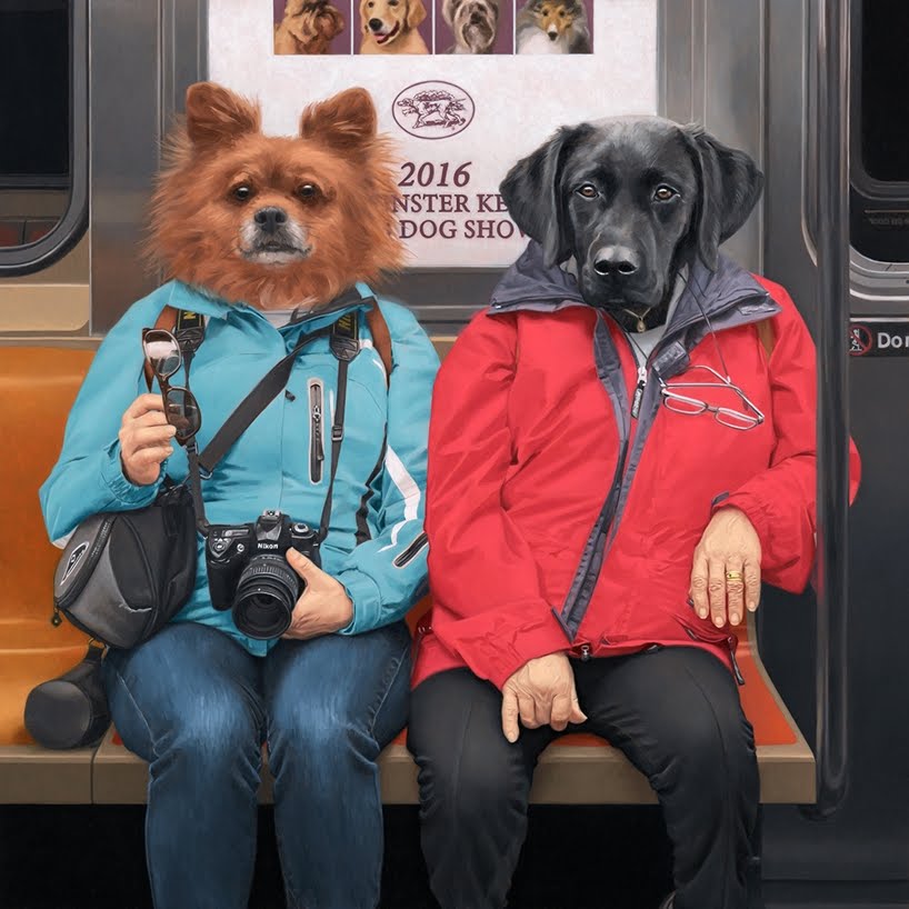 Un paseo salvaje dentro del metro de la Ciudad de Nueva York en las pinturas de Matthew Grabelsky