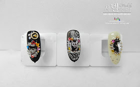 Audrey Hepburn nail art