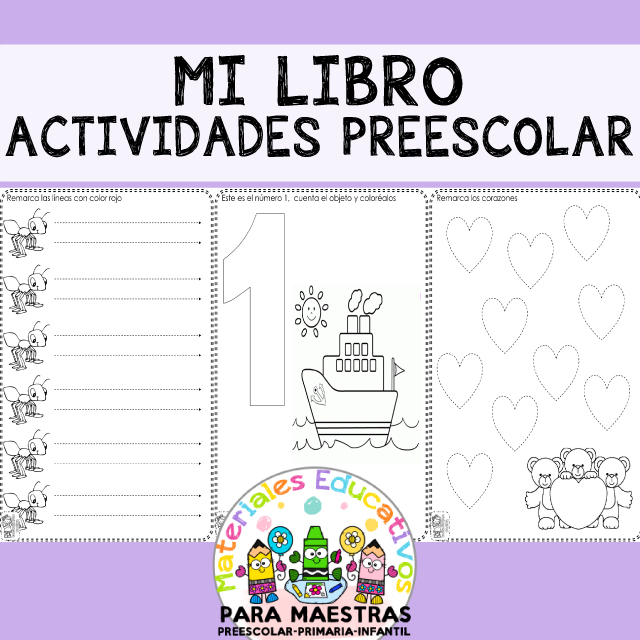 Mi Libro de Actividades de Preescolar | Materiales ...