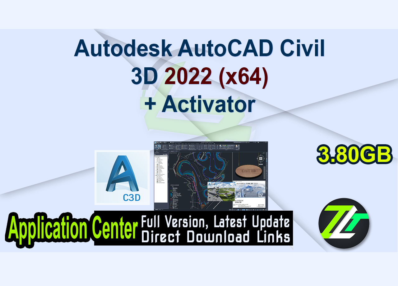 Autodesk AutoCAD Civil 3D 2022 (x64) + Activator