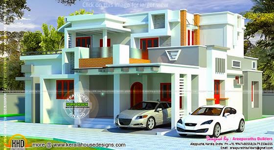 Modern house in Kerala