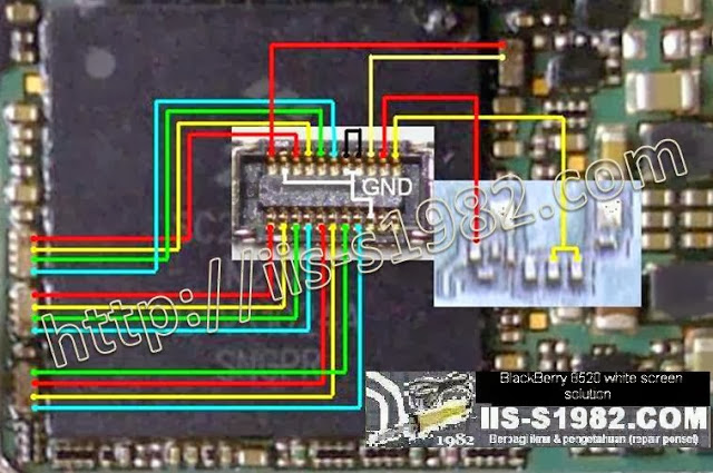 BLACKBERRY  8520 LCD LINE