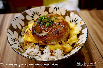 Japanese pork hamburger don - Flaming Don at Bugis Plus - Paulin's Munchies