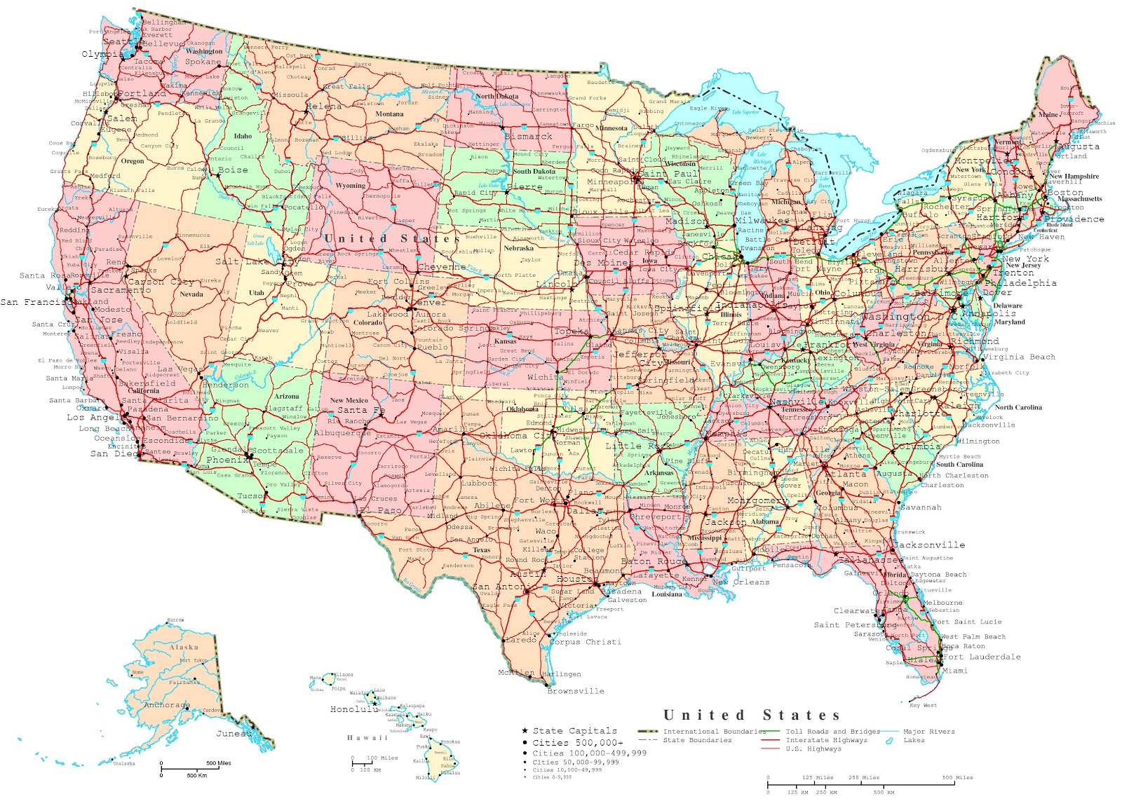 Printable Hawaii Map Usa