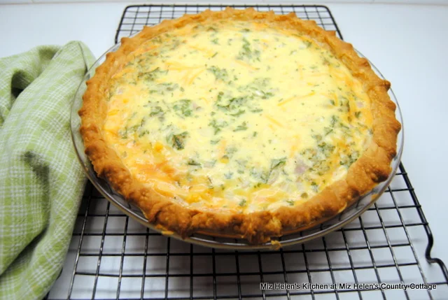 Ham and Cheese Quiche at Miz Helen's Country Cottage