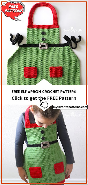 Free Elf Apron Crochet Pattern