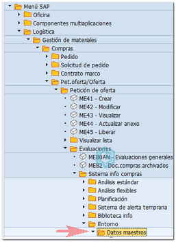 Usar transacción search_sap_menu - Consultoria-SAP