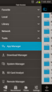 es file explorer app manager