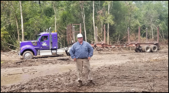 Bobby Goodson with his Kenworth W990