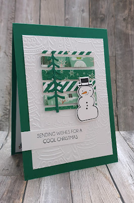 Snowman magic stampin up floating effect Christmas card