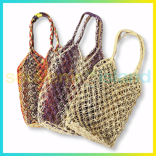 Native Abaca Lubid Net Shoulder Bag