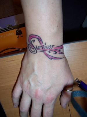 A Pink Ribbon Tattoo