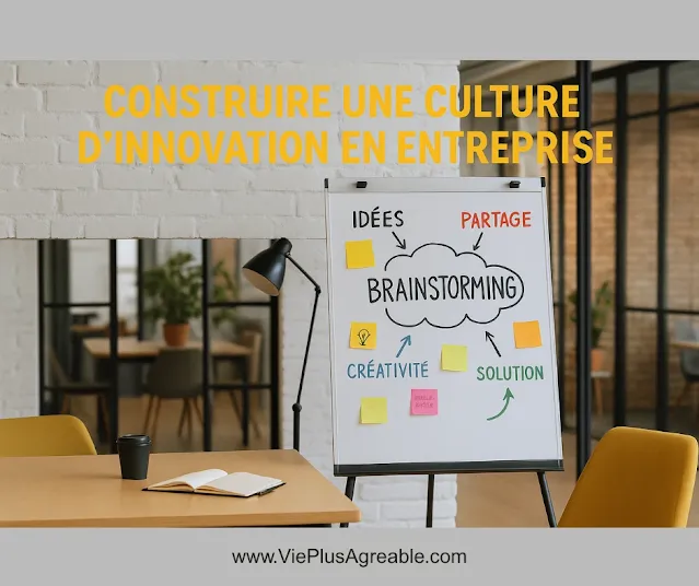 Image d’un brainstorming d’équipe dans un espace de coworking moderne
