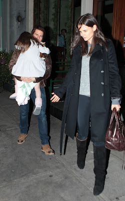 Tom Cruise and Katie Holmes out with Suri in NYC