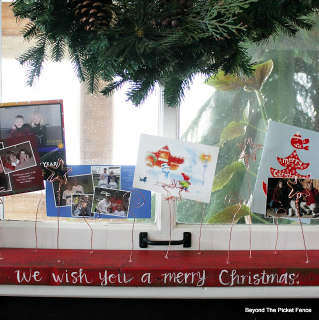 Christmas cards, Photo display, wire card holder, Christmas decor, https://goo.gl/jqy1pU