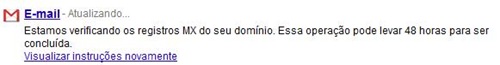 Email sendo verificado