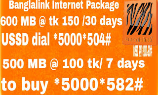 Banglalink Internet packages