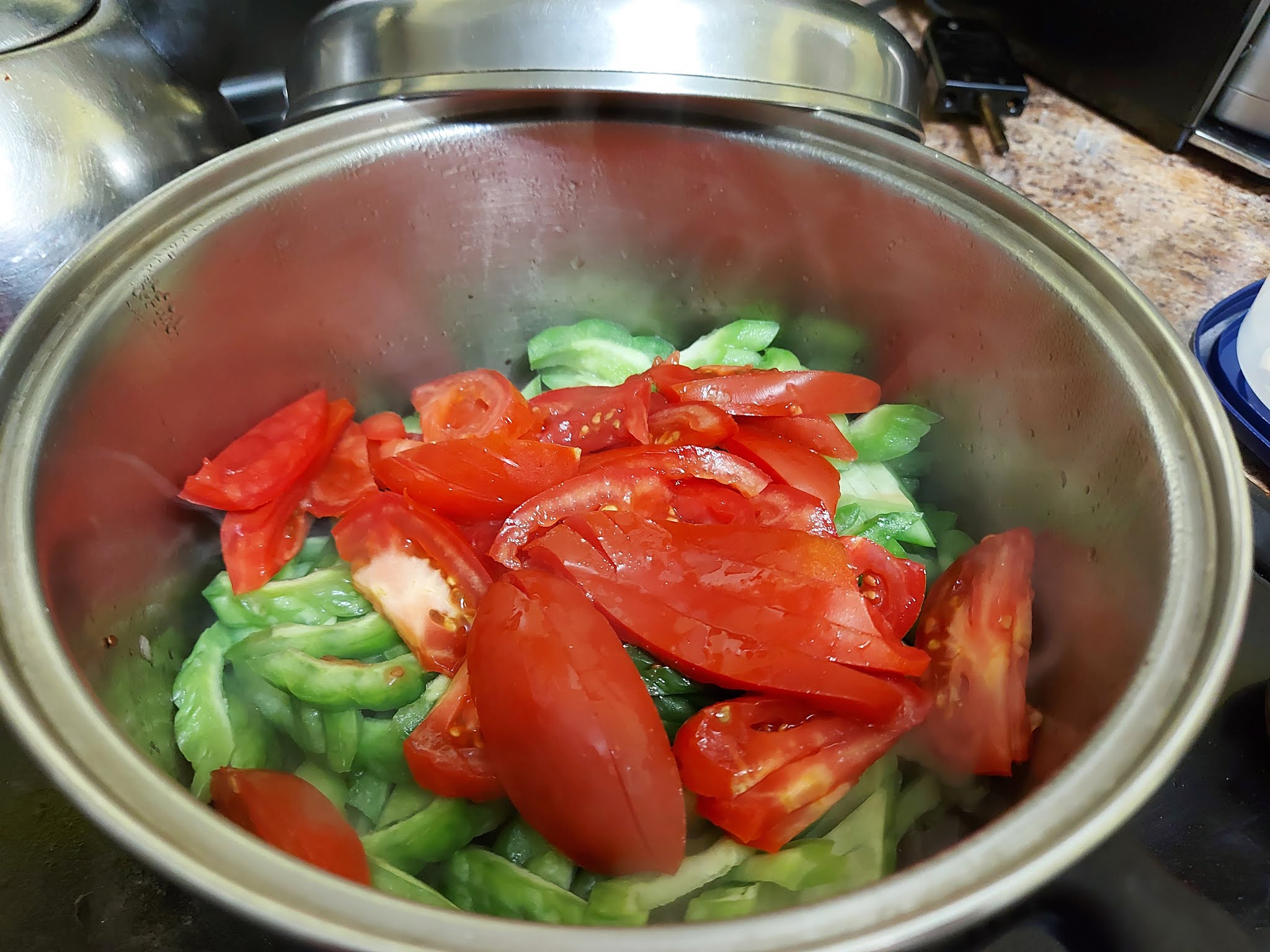 Ginisang Ampalaya (Bitter Melon) W/Eggs And Shrimp Fry (UJAP) Recipe