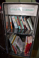 Little Free Library full of books