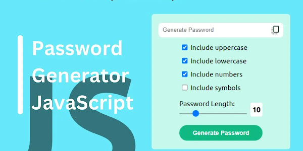 Build a JavaScript password generator