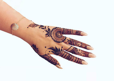 Finger Decorated Mehendi Design