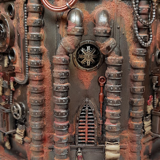 Emperor Golden Throne Warhammer 40k Blanchitsu Grimdark conversion diorama painting