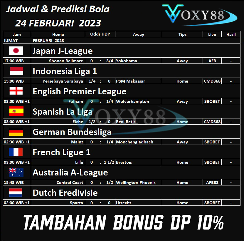 jadwal bola