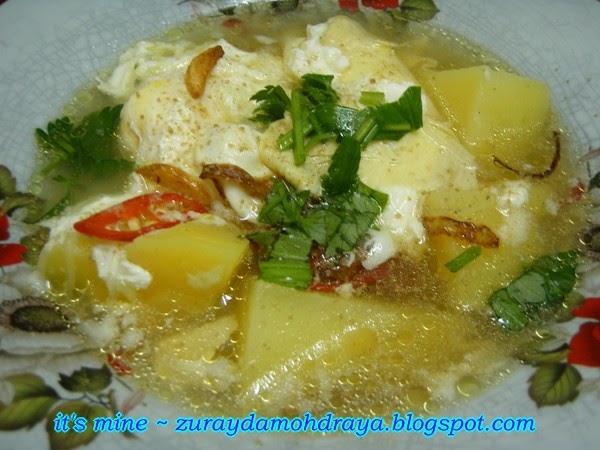 DAPUR CIK IDA: SUP TELUR DAN KENTANG