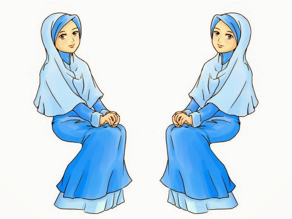 Wallpaper Kartun  Muslimah  Cantik