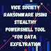 Vice Society Ransomware Using Stealthy PowerShell Tool for Data Exfiltration