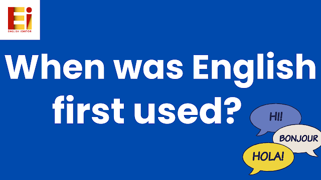 When was English first used?