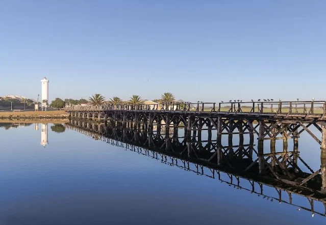 Lighthouses South Africa Copied Image of the Old Wooden Bridge / Milnerton Lighthouse Without Permission