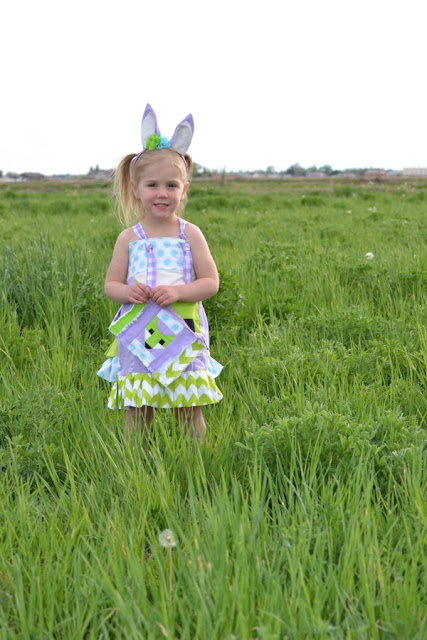 Toddler Dress with Fox Quilt Block