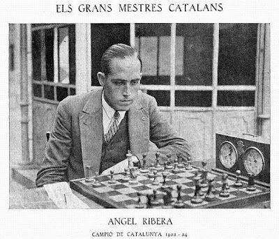 Ángel Ribera Arnal vencedor del V Campeonato de Cataluña de Ajedrez 1933