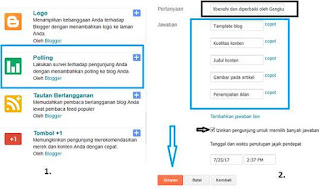 membuat kolom polling