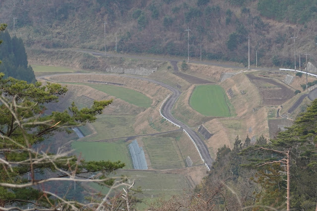 鳥取県米子市淀江町本宮 山道からの眺望