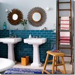 tiled bath