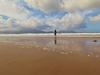 Walking on Inch Beach, Dingle Peninsula, Ireland