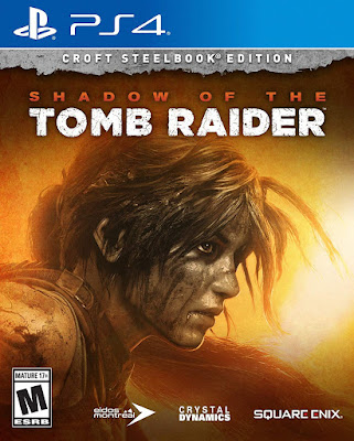 Shadow Of The Tomb Raider Game Cover Ps4 Croft Steelbook Edition