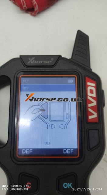 Xhorse VVDI Key tool "DEF" not back to normal  02