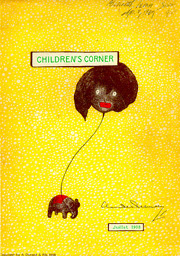 Golliwog on the cover of Debussy's Children's Corner, 1908 edition