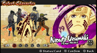 Game Naruto NSUNI ISO PSP Mod Texture Biju Mode